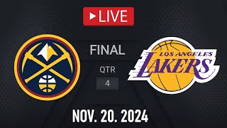 LIVE LA Lakers vs Denver Nuggets  November 20 2024  Nuggets vs Lakers LIVE NBA 2K25 [upl. by Ailaham]