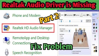 realtek hd audio manager windows10 not showingRealtek Audio Driver Not Showing Up In Device Manager [upl. by Vieva]