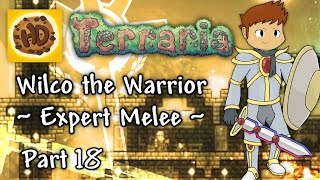 Terraria 13 Expert Melee Part 18  Frost Moon amp Commanders Mission [upl. by Nawad]