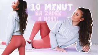 10 MINUT NA ZADEK A NOHY homeworkout [upl. by Naasah]