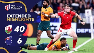 Wales dominate Wallabies  Wales v Australia  Rugby World Cup 2023  Extended Highlights [upl. by Neellek609]