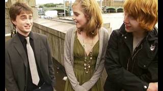 Daniel Radcliffe Emma Watson and Rupert Grint interview on doing press [upl. by Nialb]