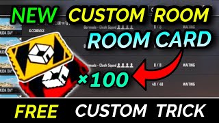 How to get custom card in free fire Live custom room free fire How to get room card in free fire [upl. by Cirad450]