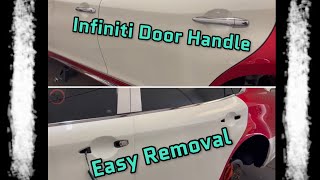 Remove or replacing the front and rear door handles on a Infiniti Q70L infinitiusa [upl. by Joycelin]