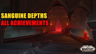 All Sanguine Depths Achievements  Glory of the Shadowlands Hero [upl. by Ramirol]