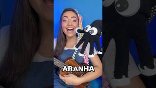 ARANHA Vamos soletrar Curta e cante com as crianças alfabetização musicainfantil brinquedos [upl. by Eelasor]