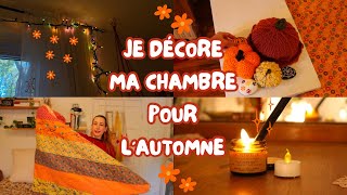 Je décore ma chambre pour l’automne et je vous montre toutes mes décos fait à la main [upl. by Hedgcock]