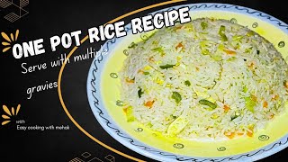 Egg fried rice recipe  One pot rice recipe  How to make Egg fried rice with Manchurian [upl. by Alhahs]