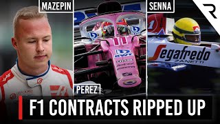 10 F1 drivers who split with teams before their contract was up [upl. by Rudman237]