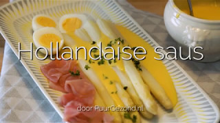 Hoe maak je Hollandaise saus voor bij de asperges PuurGezond [upl. by Deyas]