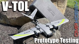 Prototype Testing of the OMPHobby ZMO VTol [upl. by Naimad525]