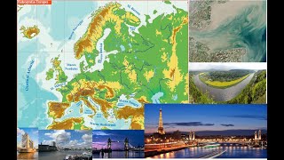 Europa  Hidrografia  lecție de geografie  Elemente de geografie umană și Geografia Europei [upl. by Bartley820]