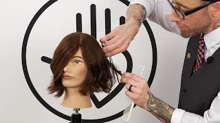 3 ways to use a blending shear on longer hair [upl. by Swayder11]