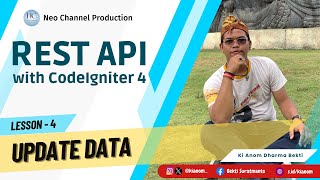 Restfull API CI 4  Update Data [upl. by Htidirrem]