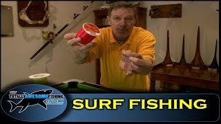 Surf fishing for Bass amp Flounders  Vintage  The Totally Awesome Fishing Show [upl. by Lirba]