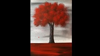 Peindre un Arbre  Peinture Acrylique Facile [upl. by Lail206]