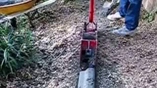 Concrete Curb Machine curb making [upl. by Lajet]