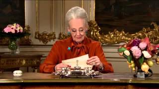 Her Majesty Queen Margrethe II of Denmark Delivers Her New Year Speech [upl. by Ardnasirk]