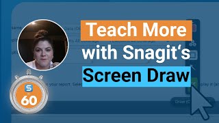 How to Use Screen Draw to Direct Viewers Attenton  Snagit in 60 Seconds [upl. by Caswell558]