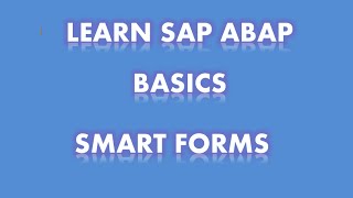 SAP ABAPsmartforms Part 2 [upl. by Enrica]