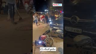 Mercedes Car And Honda City Accident Pali Pathar  2 Bike Crashed shorts [upl. by Schechinger623]