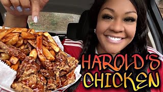 HAROLD’S CHICKEN MUKBANG  🗣 SECURITY [upl. by Manaker]