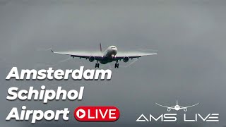 🔴 LIVE StormPia at Amsterdam Schiphol Airport  6 goarounds [upl. by Lalitta803]