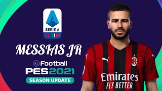 PES 21  MESSIAS JR AC MILAN ECNOP98 [upl. by Nnylacissej]