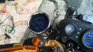 RPM Gauge Installation sa Motorsiklo [upl. by Eerdua695]