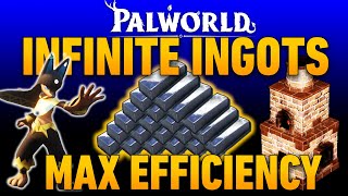 The Perfect Base Design For INFINITE Refined Ingots  Palworld Max Efficiency Guide  Coal amp Ore [upl. by Anailuy]