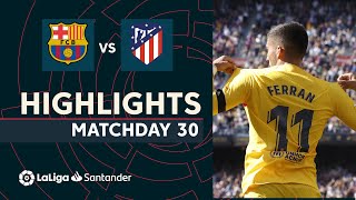 Resumen de FC Barcelona vs Atlético de Madrid 10 [upl. by Reagen]