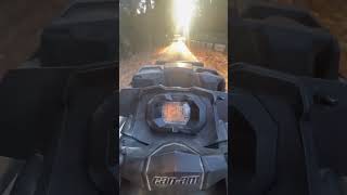 It redlined at 65mph canam automobile atvoffroad offroadatv canam offroad atv4x4 [upl. by Mylan]