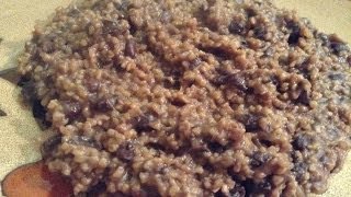 How to make Black Cornmeal with Black Beans Mais Moulu Cole Noir Video in English and Creol [upl. by Haceber]