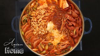 Budae Jjigae Korean Army Base Stew [upl. by Kermit]