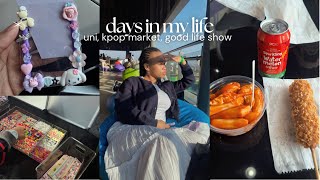 days in my life ୨ৎ uni tests kpop market good life show [upl. by Det]