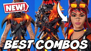 BEST COMBOS FOR NEW MAGMATIC RENEGADE LYNX SKIN  Fortnite [upl. by Calli]