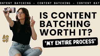 I Tried Batching My Content Heres What Happened [upl. by Geraint]