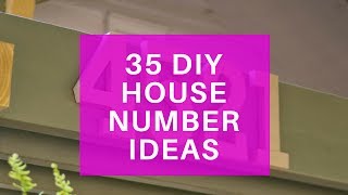 35 DIY House Number Sign Ideas  Make Your Own House Numbers [upl. by Eittah]