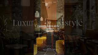 Light luxury retro style cafe interior design [upl. by Aohk]