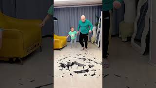 There was a crack in the living room floor🤯 3D Special Effects 3D Animation shorts vfxhd [upl. by Guido]