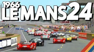 1966 24 Hours of Le Mans  Ford vs Ferrari  GTR2  1966 Series 23 [upl. by Inami]