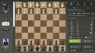 Checkmate in 10 moves 30 secs Rapid Chess  Queens Pawn Opening  Horwitz Defense [upl. by Valerlan]