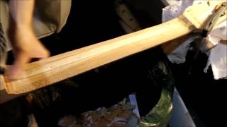 Neck Through Bass Build  Part 7 Shaping the headstock and neck [upl. by Annoyi]