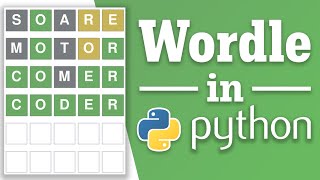 How to Make Wordle with Python and PyGame in 30 mins [upl. by Halika487]