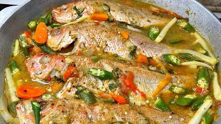 Steamed Fish With OkraJamaican StyleTHE RAINA’S KITCHEN [upl. by Dodson318]