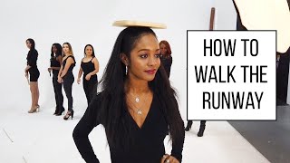 How To Walk The Runway Like A Model  Modeling Course  Part 1 [upl. by Nnylacissej]