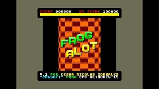 Frog Alot Review for the Amstrad CPC by John Gage [upl. by Filippo]