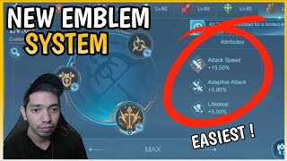 Easiest Way to Learn the New Emblem System  New Update  MLBB [upl. by Justinian768]