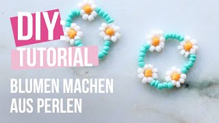 DIY Tutorial  Wie man eine Blume aus Perlen macht ♡ DIY [upl. by Lrae]