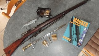 Le fusil G88 Allemand avec sa baïonnette ses munitions et cartouchière [upl. by Eimaraj]